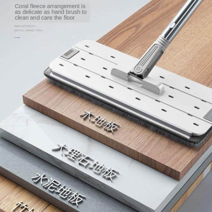 Easy Clean No Hand Dry Wet Lazy Mop - Image 5