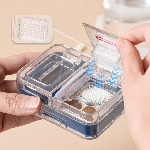 Portable Mini Pill Cutter Storage Box - Image 2