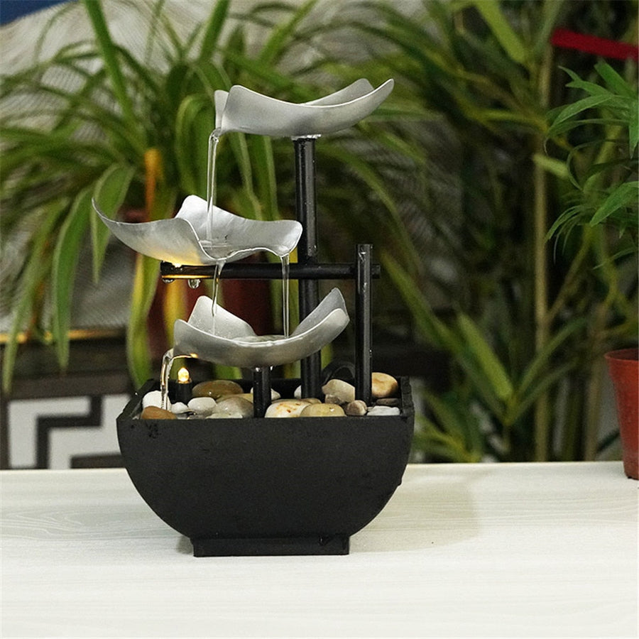 Minimalist Feng Shui Flowing Water Fountain - Image 1