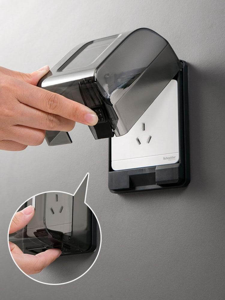 Bathroom Waterproof Large Transparent Socket Protective Box - Image 3