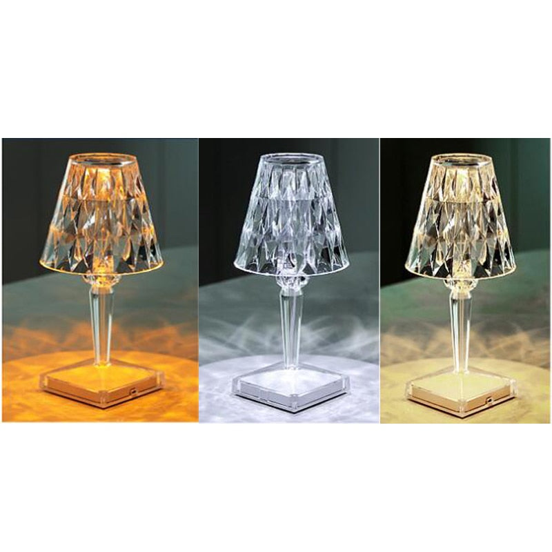 Diamond Acrylic Table Lamp - Image 4