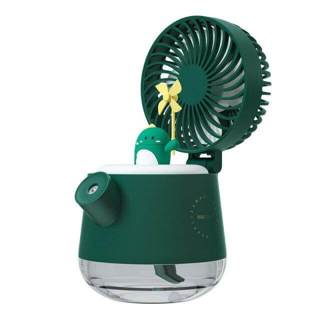 Portable Desktop Night Light Humidifier Fan - Image 8