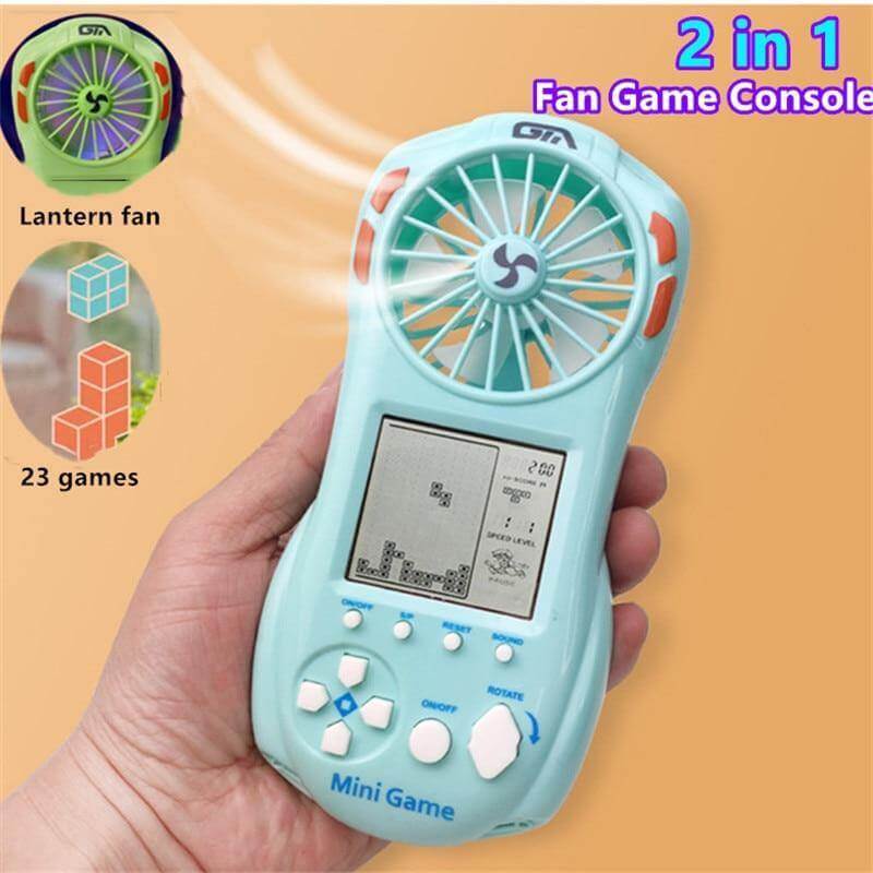 2in1 Portable Mini Game Console with Fan - Image 1