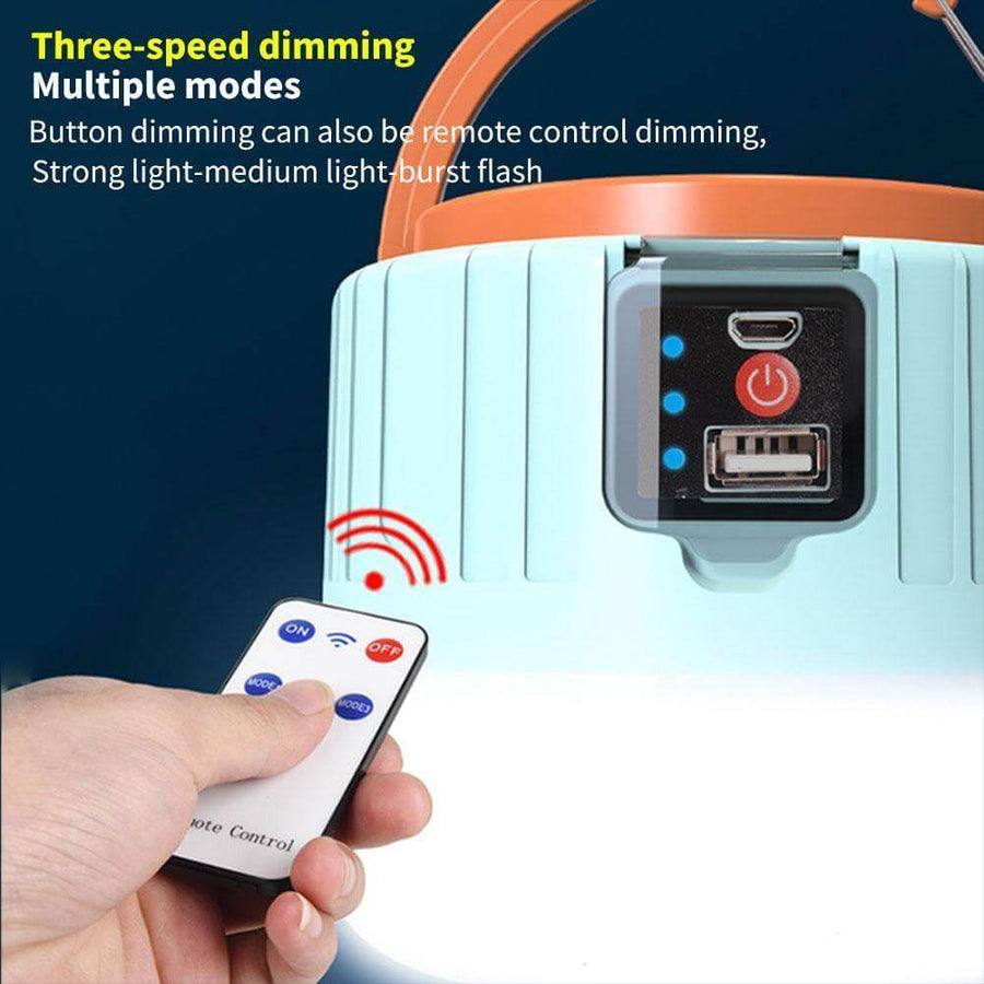 Outdoor Waterproof Solar Rechargeable Camping LED Lamp - Image 6