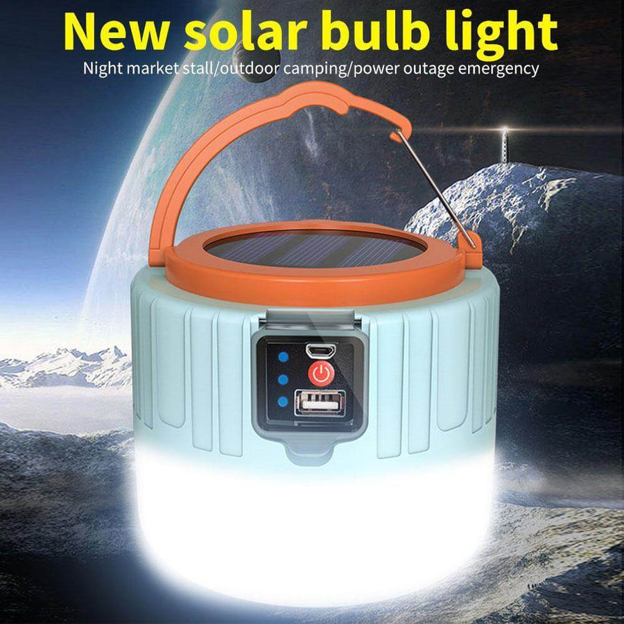 Outdoor Waterproof Solar Rechargeable Camping LED Lamp - Image 4
