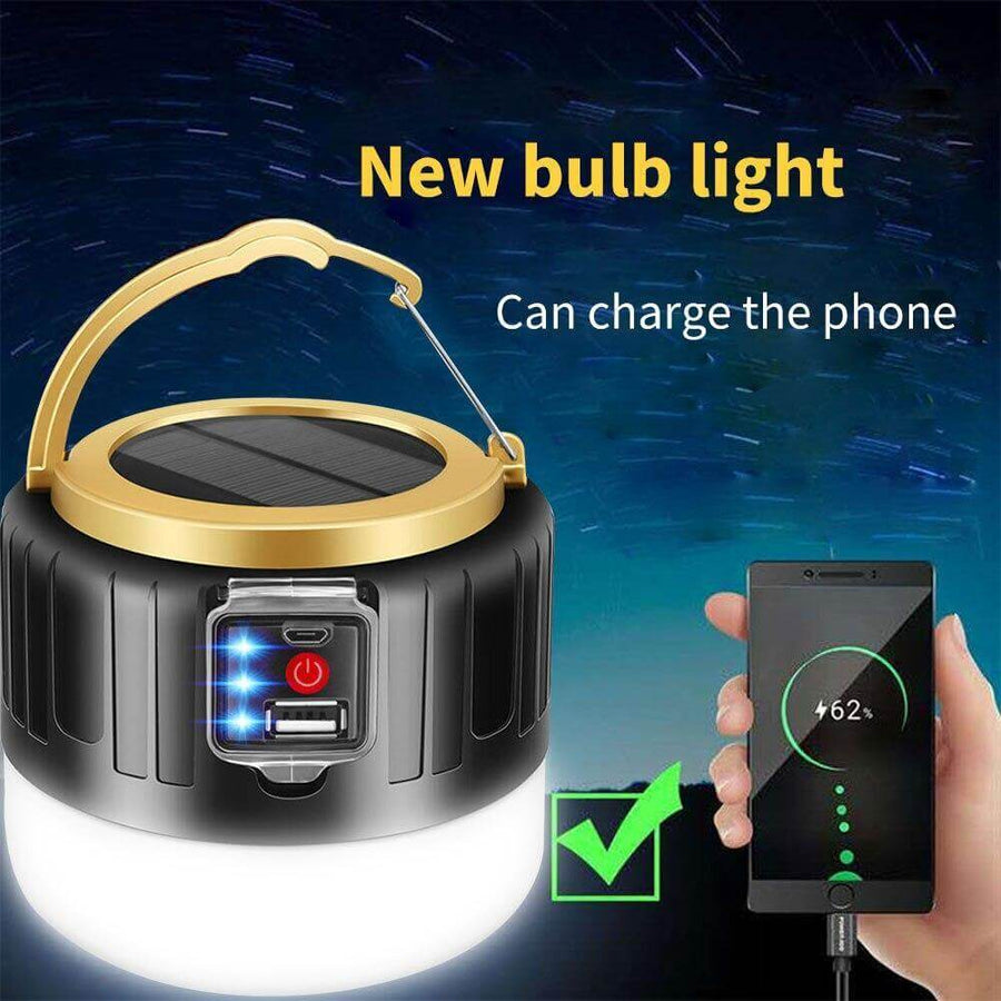 Outdoor Waterproof Solar Rechargeable Camping LED Lamp - Image 3