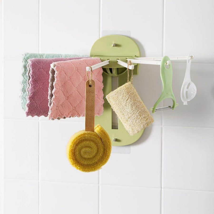 No-Drill Foldable Wall-Mounted Kitchen Storage Rack - Image 2