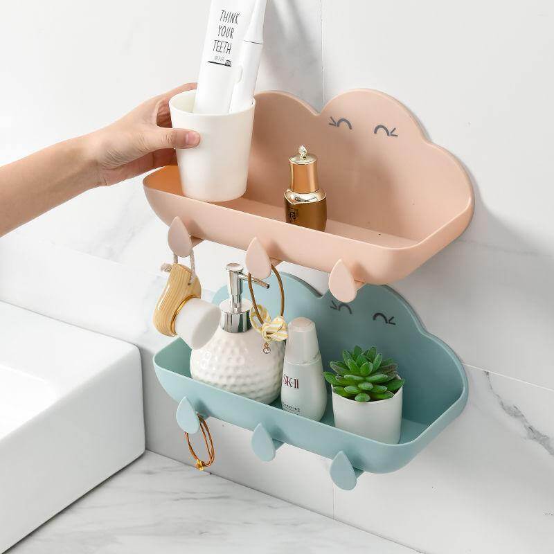 Cloud Cosmetic Bathroom Punch-Free Storage Organizer - Image 10