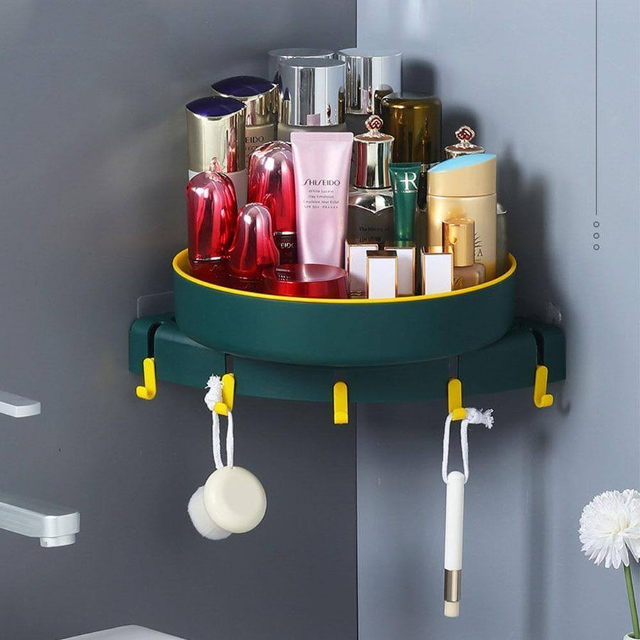 Triangle Wall-mounted Corner Kitchen Organizer Storage Rack - Image 0