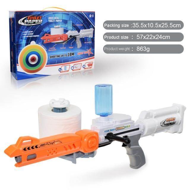 Wet Roll Paper Toy Shooting Gun - Image 10