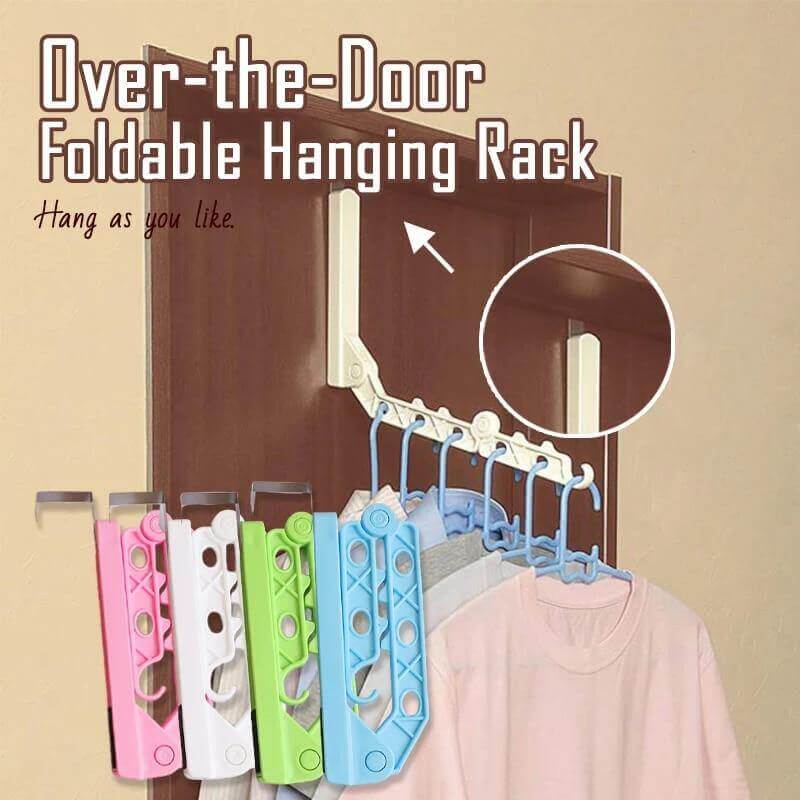 Foldable Over-The-Door Drying Hanging Rack - Image 5