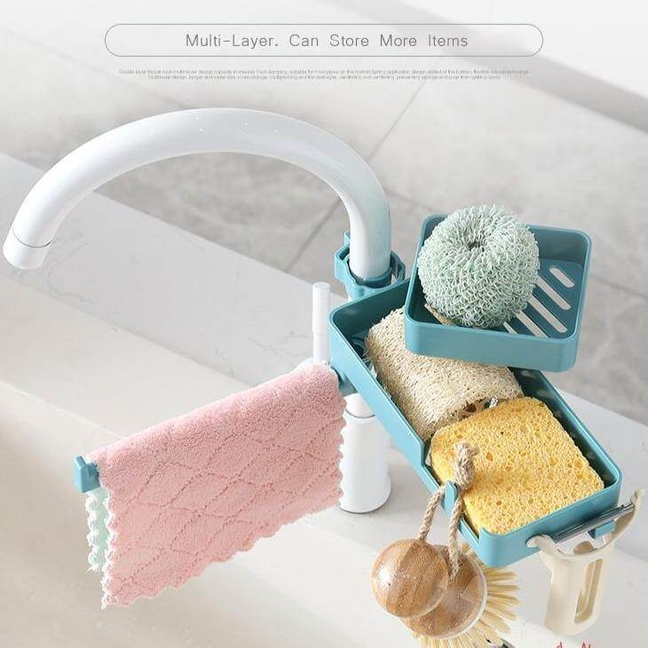 Multilayer Rotatable Kitchen Sink Drain Organizer - Image 7