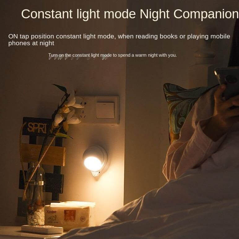 360 Rotating Water Drop Body Sensing Rechargeable Lamp - Image 5