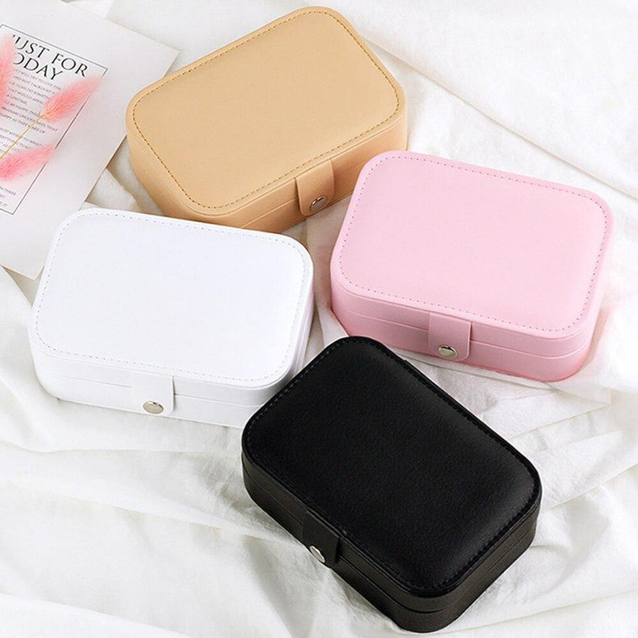 Double-Layer Leather Jewelry Organizer Box - Image 15