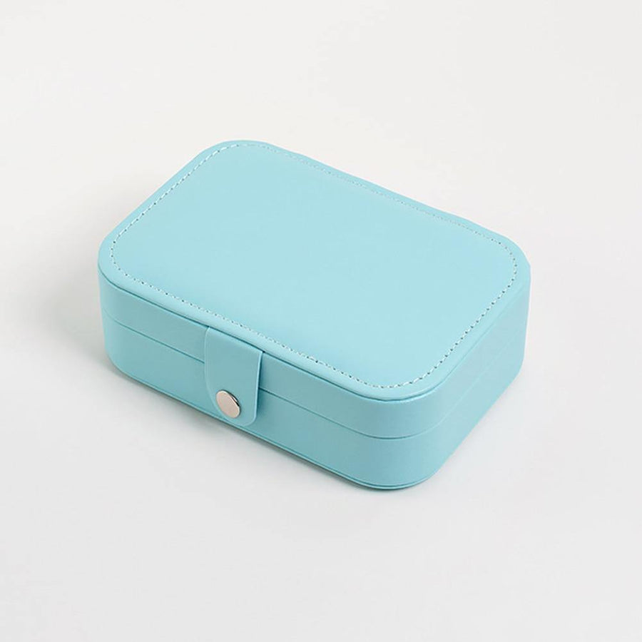 Double-Layer Leather Jewelry Organizer Box - Image 11
