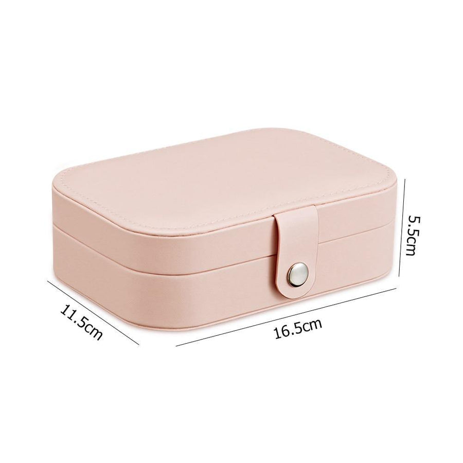 Double-Layer Leather Jewelry Organizer Box - Image 25