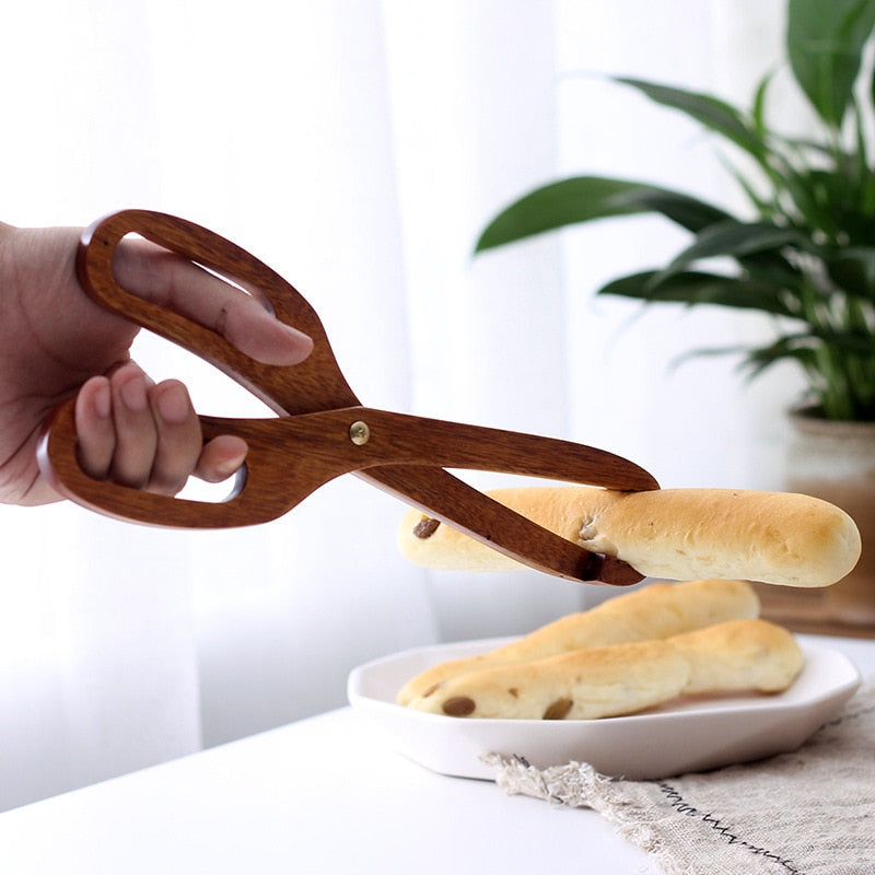 Creative Kitchen Wooden Tongs - Image 3
