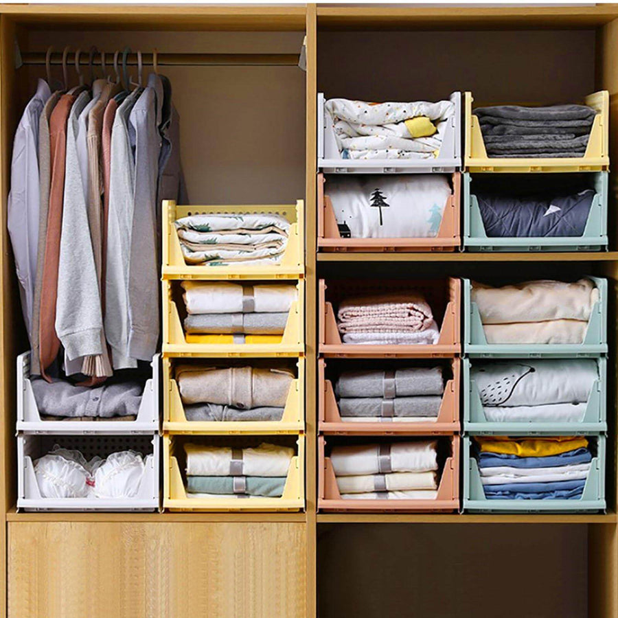 Foldable Multilayer Wardrobe Clothes Organizer Box - Image 5