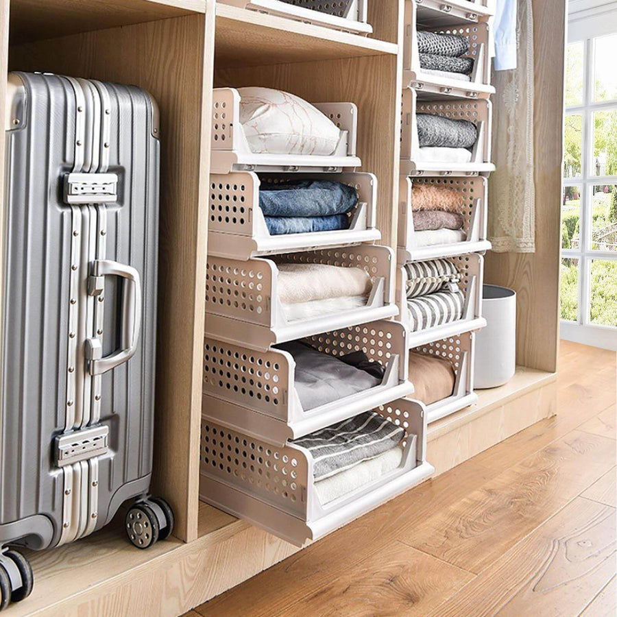 Foldable Multilayer Wardrobe Clothes Organizer Box - Image 8