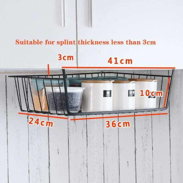 Easy Hang Kitchen Cabinet Storage Organizer Rack - Image 4