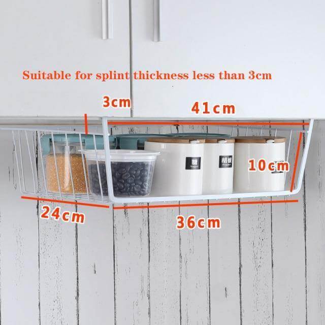 Easy Hang Kitchen Cabinet Storage Organizer Rack - Image 6