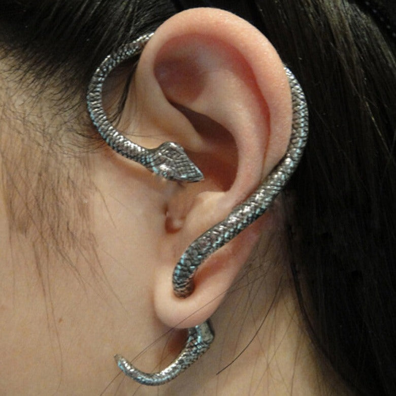 Twining Snake Punk Style Earrings - Image 0