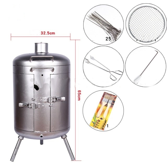 Portable Smokeless All-in-One Camping Grill - Image 3