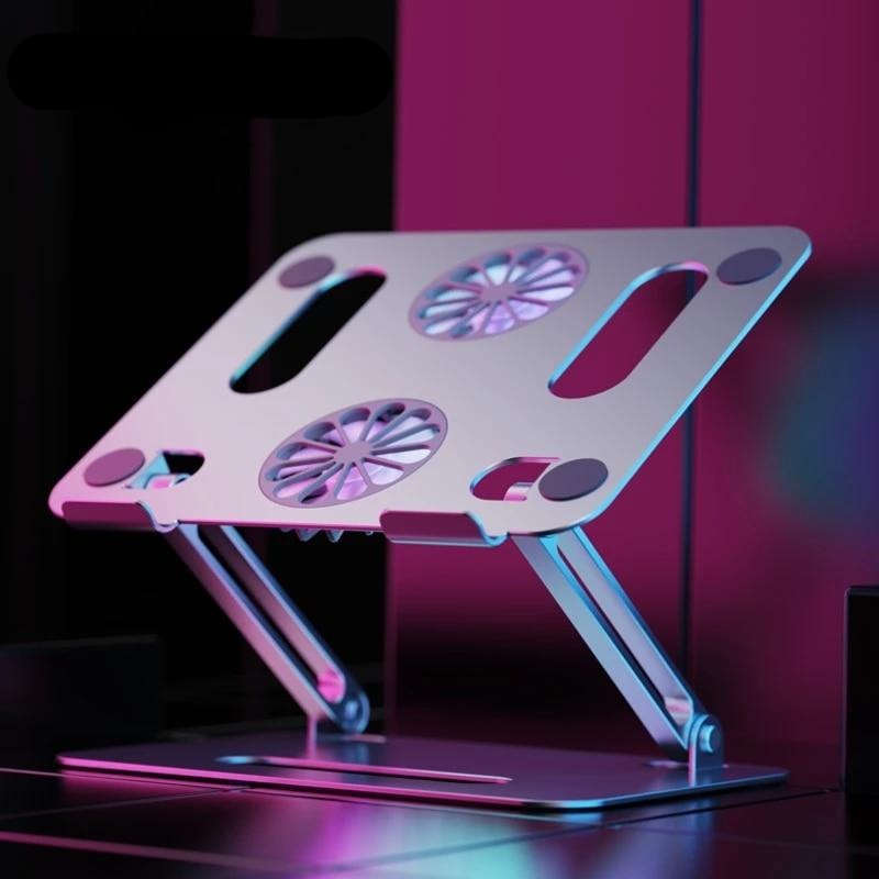 Foldable Cooling Fan Laptop Holder - Image 0