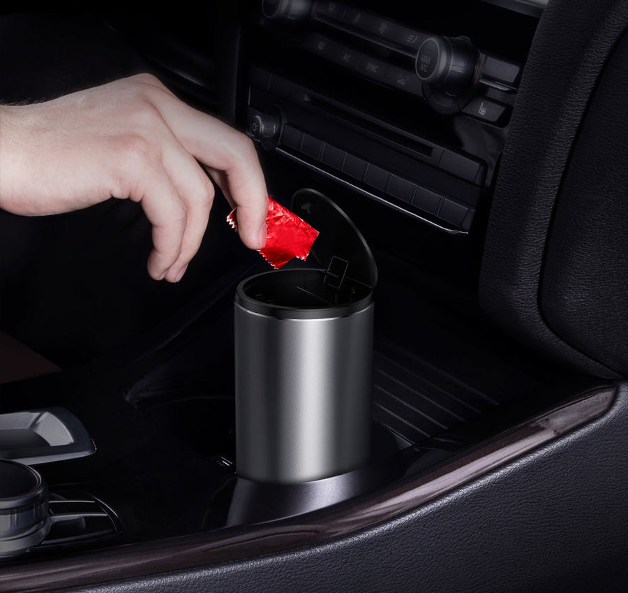 Elegant Mini Matte Car Trash Can - Image 3