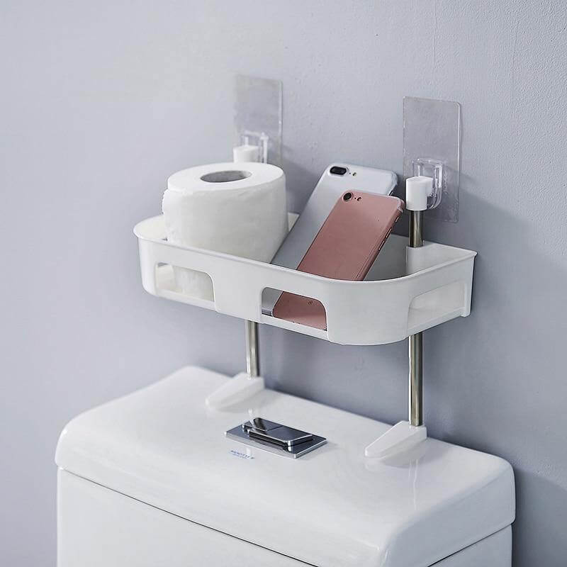 Multilayer Wall-mounted Bathroom Shelf Organizer Rack - Image 6