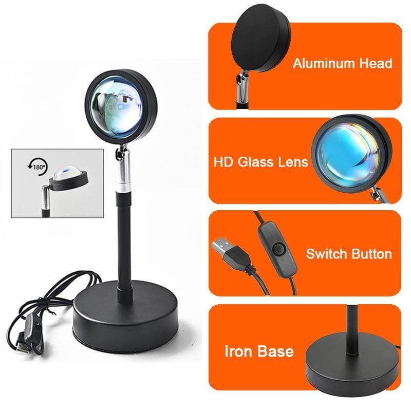 Remote Control Sunset Atmosphere LED Lamp - Image 7