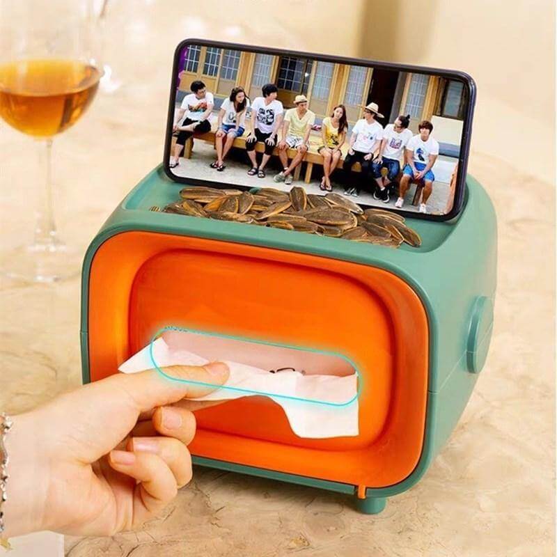Multifunctional Phone Holder Tissue Box - Image 1