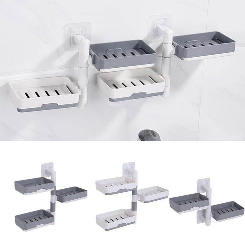 Wall-Mounted Multi Layer Rotatable Soap Holder - Image 8