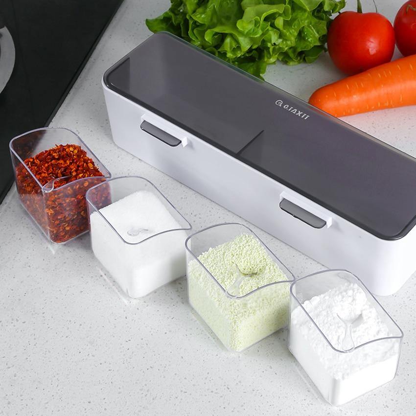 Wall-Mounted Spice Seasoning Jar Rack - Image 2