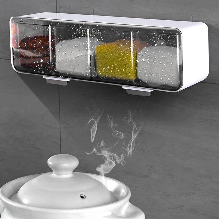 Wall-Mounted Spice Seasoning Jar Rack - Image 6