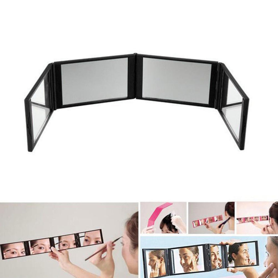 Foldable Handheld Pocket Makeup Mirror - Image 1