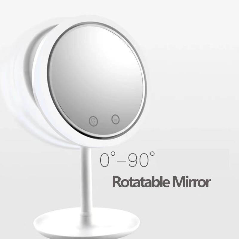2in1 LED Light Makeup Mirror With Fan - Image 3
