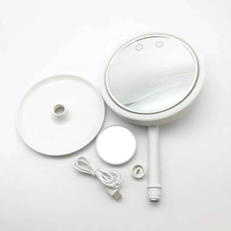 2in1 LED Light Makeup Mirror With Fan - Image 4