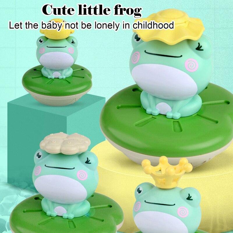 Floating Frog Rotating Sprinkler Toy - Image 2