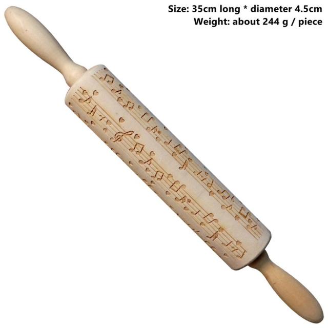 3D Wooden Christmas Rolling Pin - Image 7