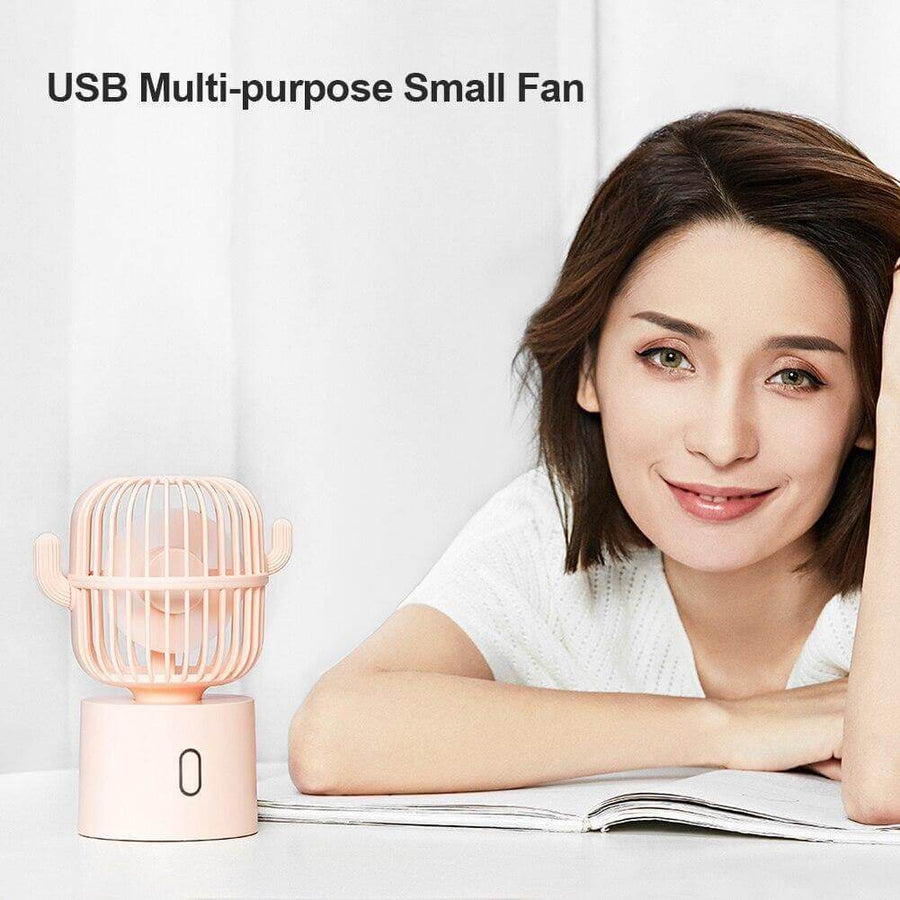 Rechargeable USB Portable Mini Cactus Fan - Image 12