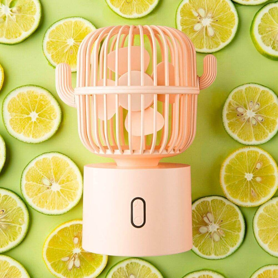 Rechargeable USB Portable Mini Cactus Fan - Image 7