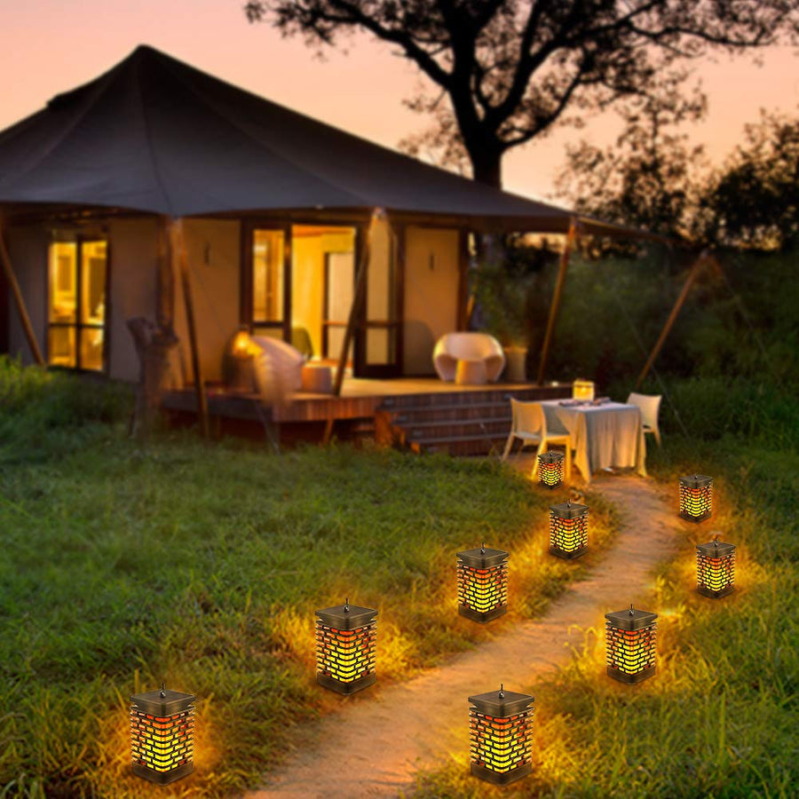Solar LED Flameless Hanging Lantern - Image 1