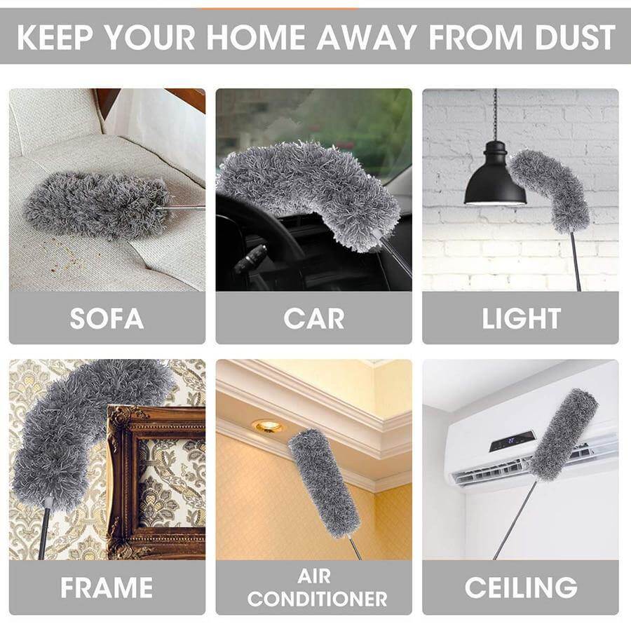 Ultra-Long Retractable Adjustable Microfiber Dust Brush - Image 5