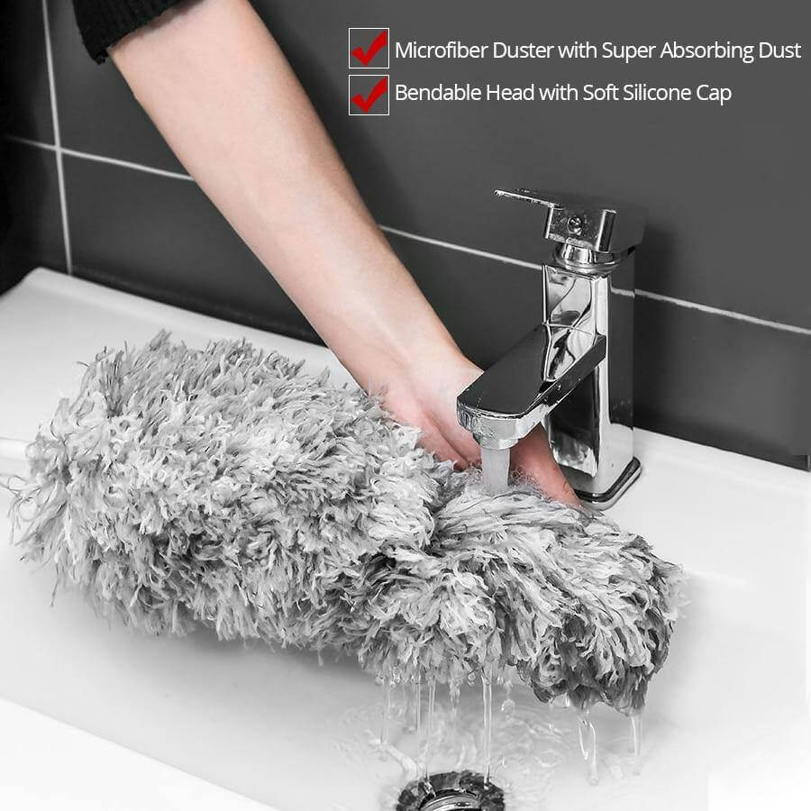 Ultra-Long Retractable Adjustable Microfiber Dust Brush - Image 4