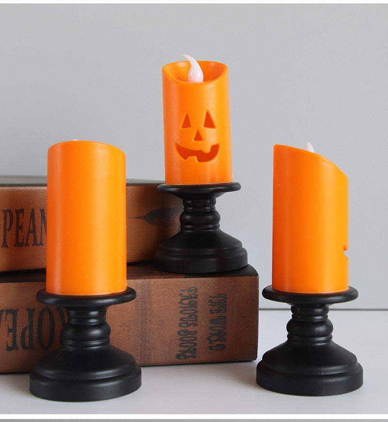 LED Scary Pumpkin Halloween Candle Light - Image 25