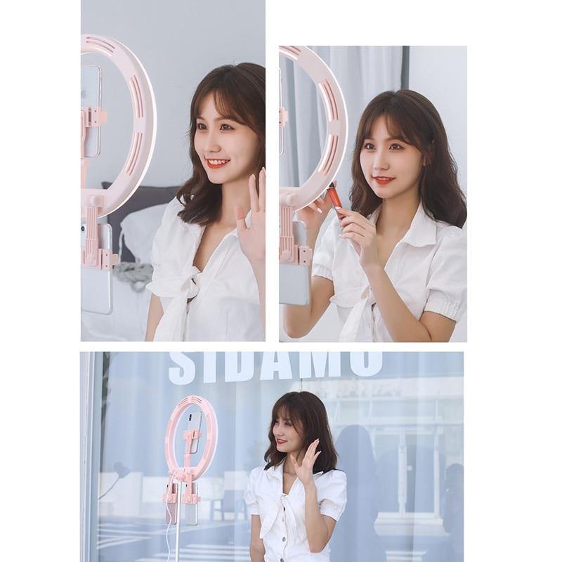 3 Modes Dimmable Foldable LED Selfie Round Light - Image 6