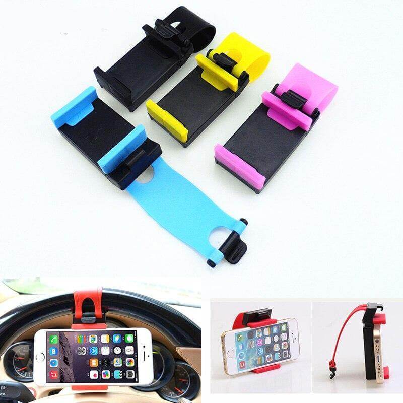Universal Car Steering Wheel Phone Holder - Image 5