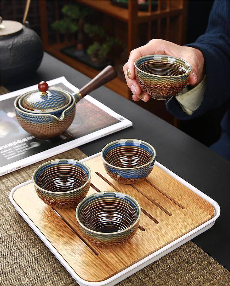 Unique Ceramic Moving Teapot Filter Set - Image 9