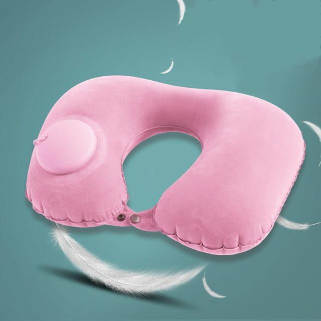 Inflatable Portable Comfy Travel Neck Pillow - Image 11